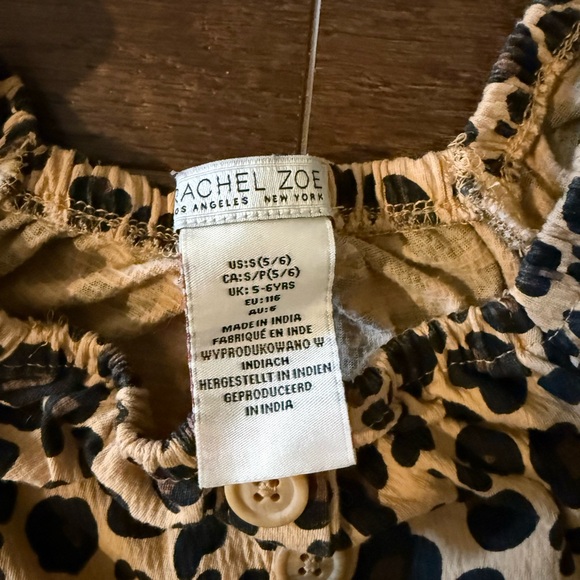 Rachel Zoe Animal Print Button-Up Top - Picture 3 of 4